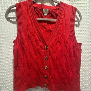 A New Day Red Cable Knit Cardigan